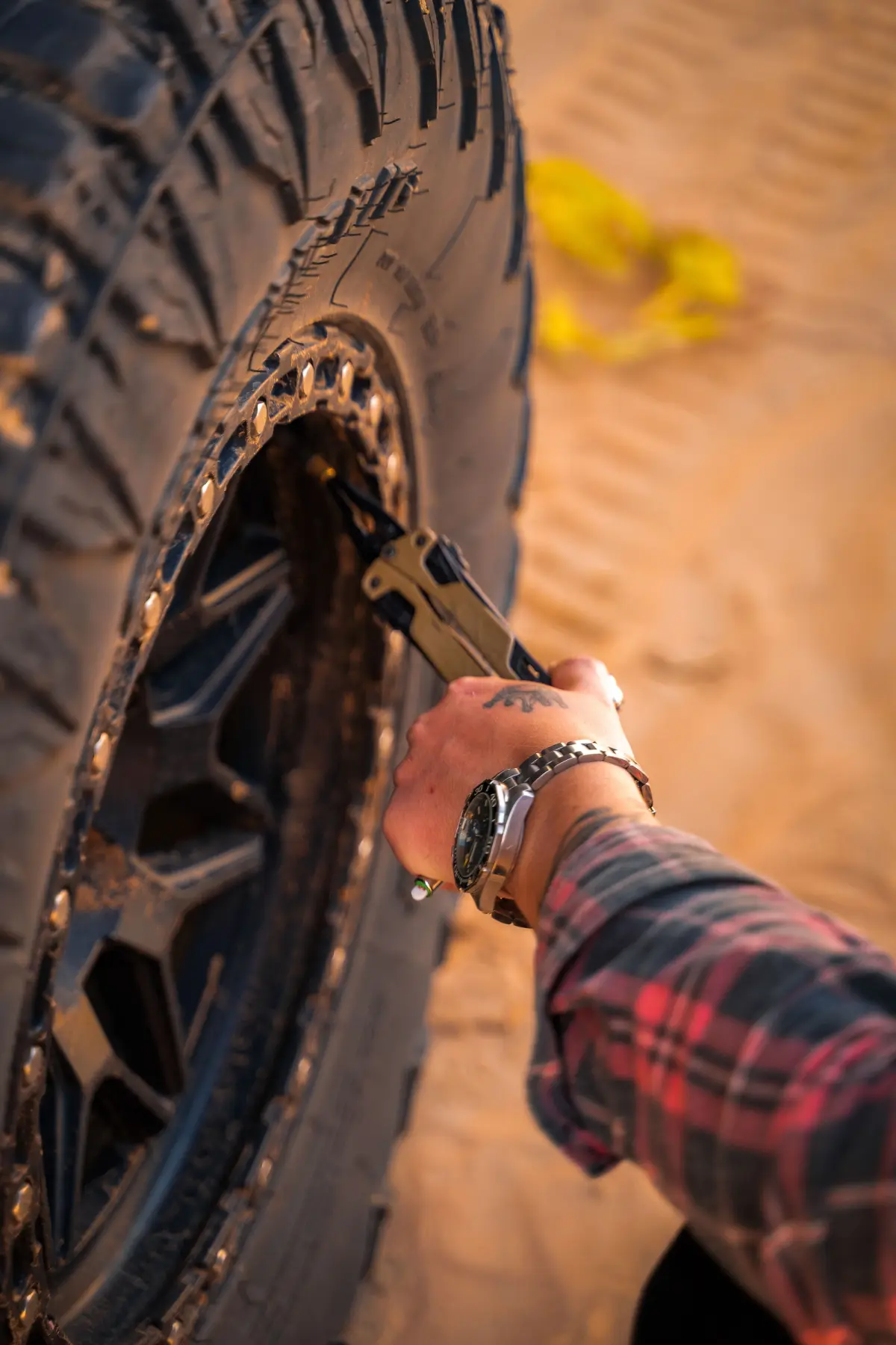 lower your tyre pressures when driving the googs track