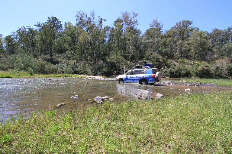 Crossing Jacksons Crossing river