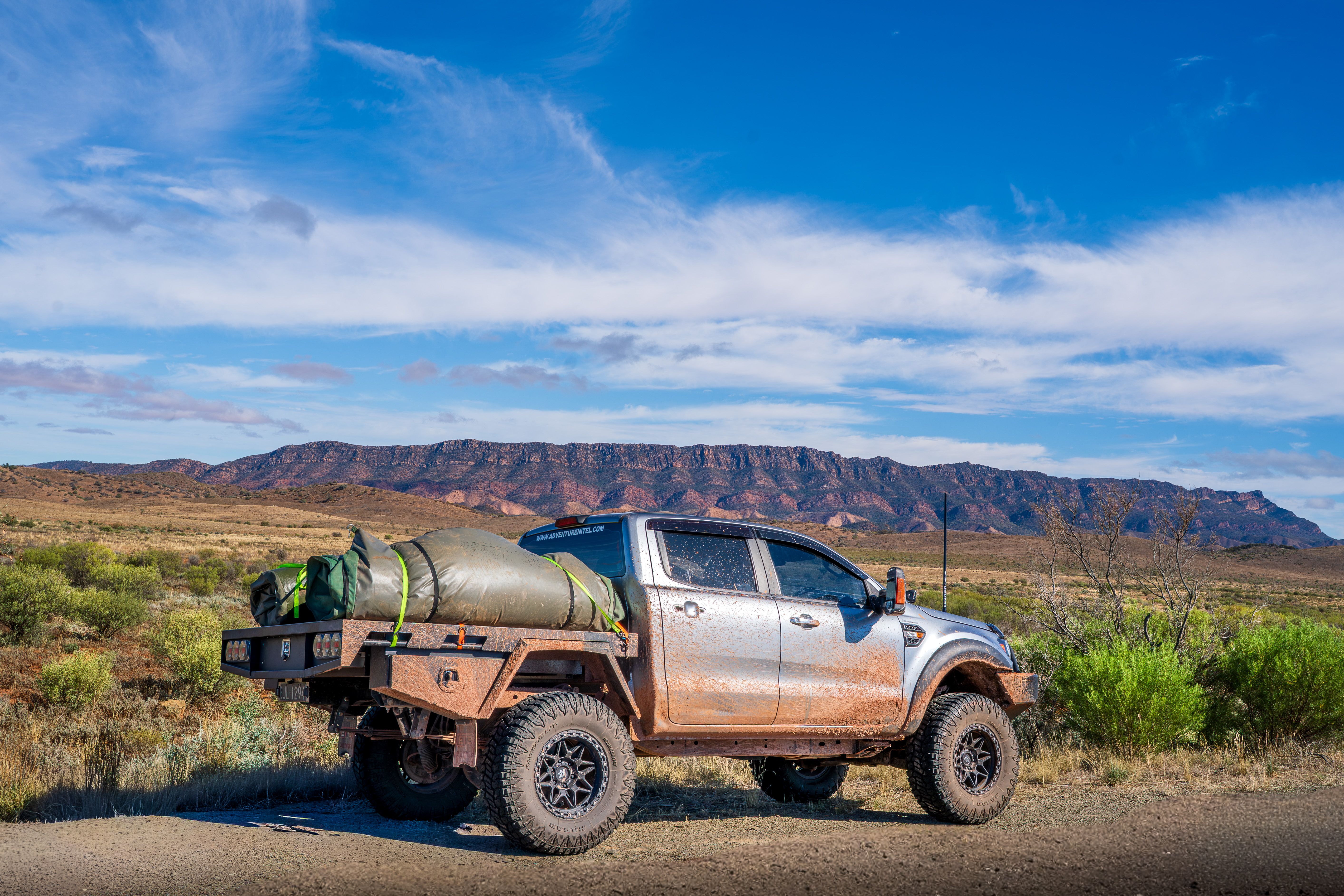 A silver 4X4 ford ranger ute in Australia
