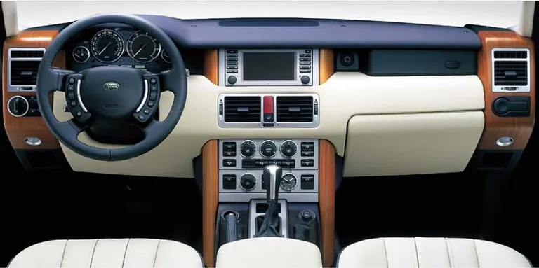 New 2003 Land Rover Range Rover interior.