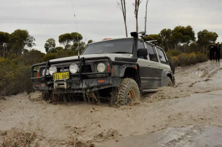 Muddy hole on the Holland Track