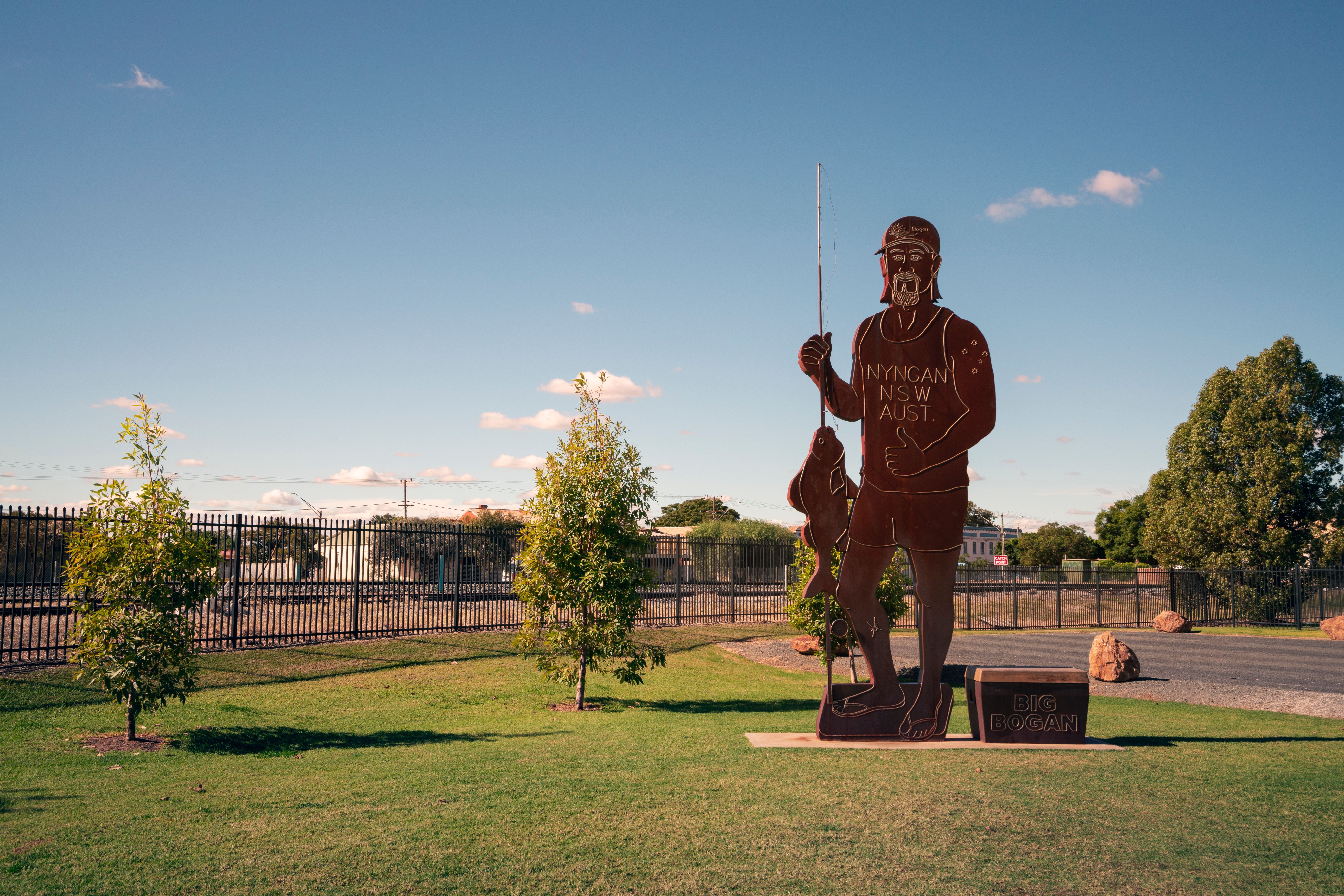 The Big Bogan statue in the town of Nyngan.