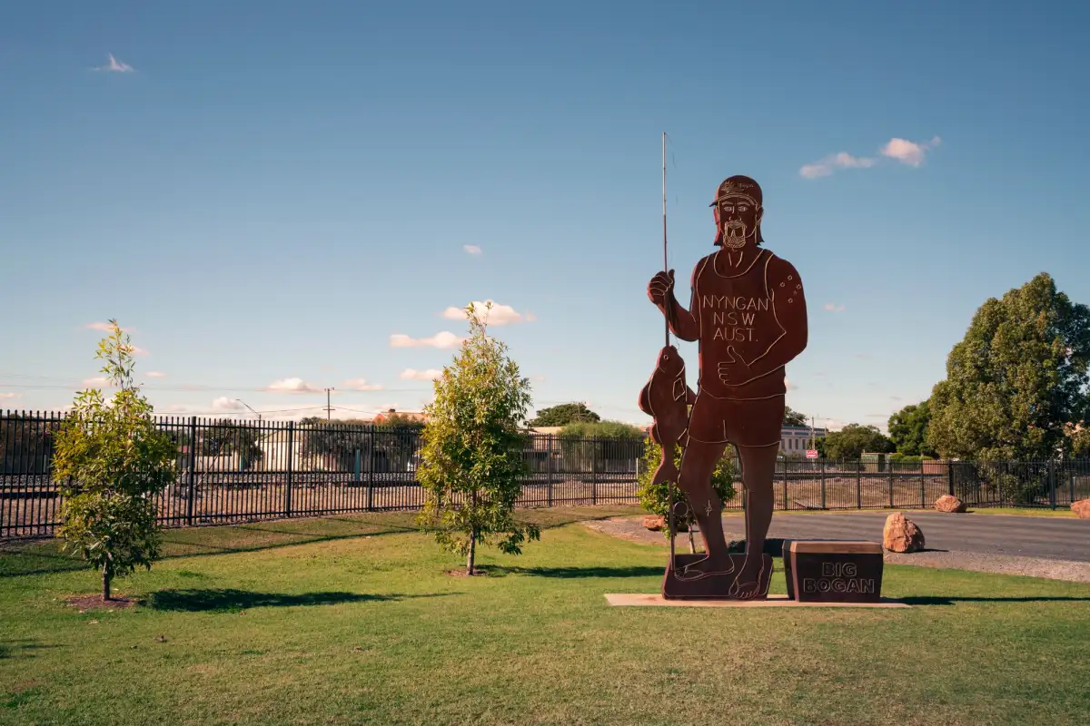 The Big Bogan statue in the town of Nyngan.