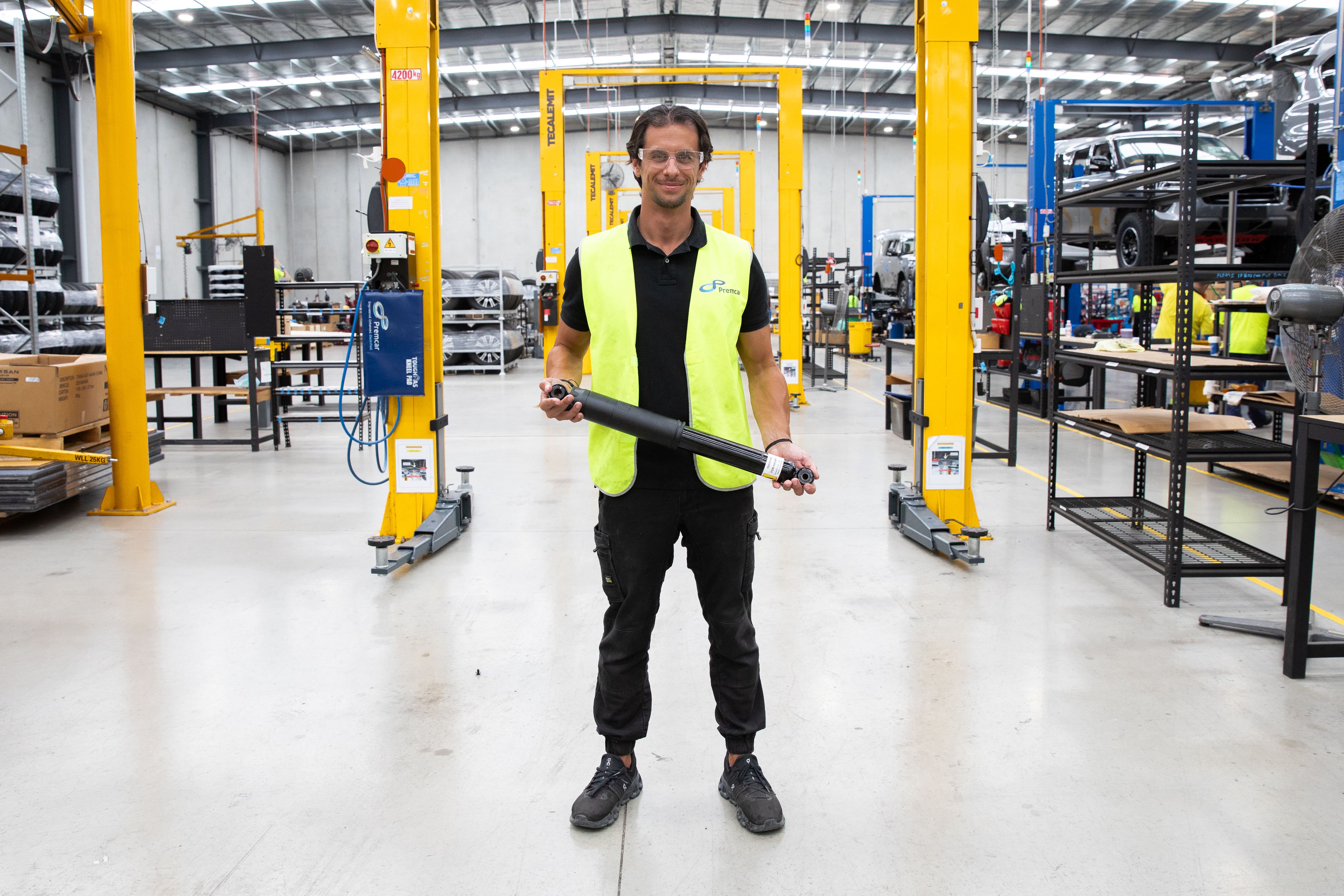 Premcar suspension in workshop for Nissan Navara 2026