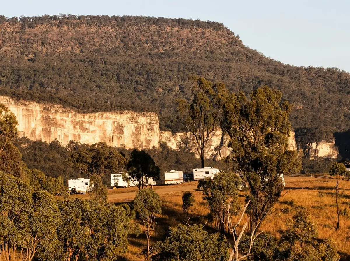 Caravans at Carnarvon Gorge