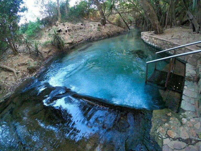 Enjoying Katherine Hot Springs