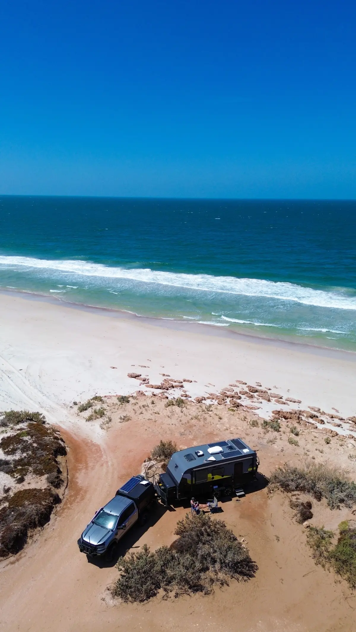 beach campsite 4wd camping with a caravan camping ettiquette