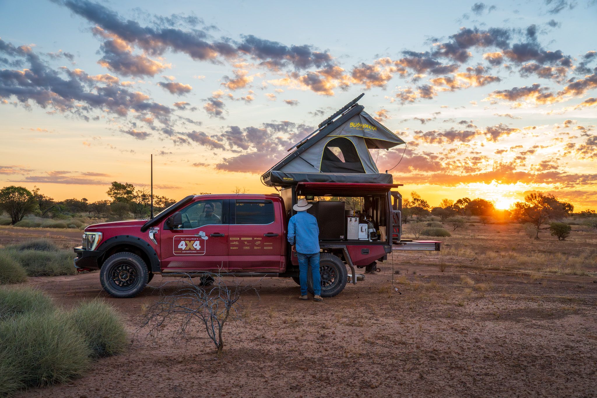 Pat Callinan with his Ford F-150 4X4 in the Aussie Outback