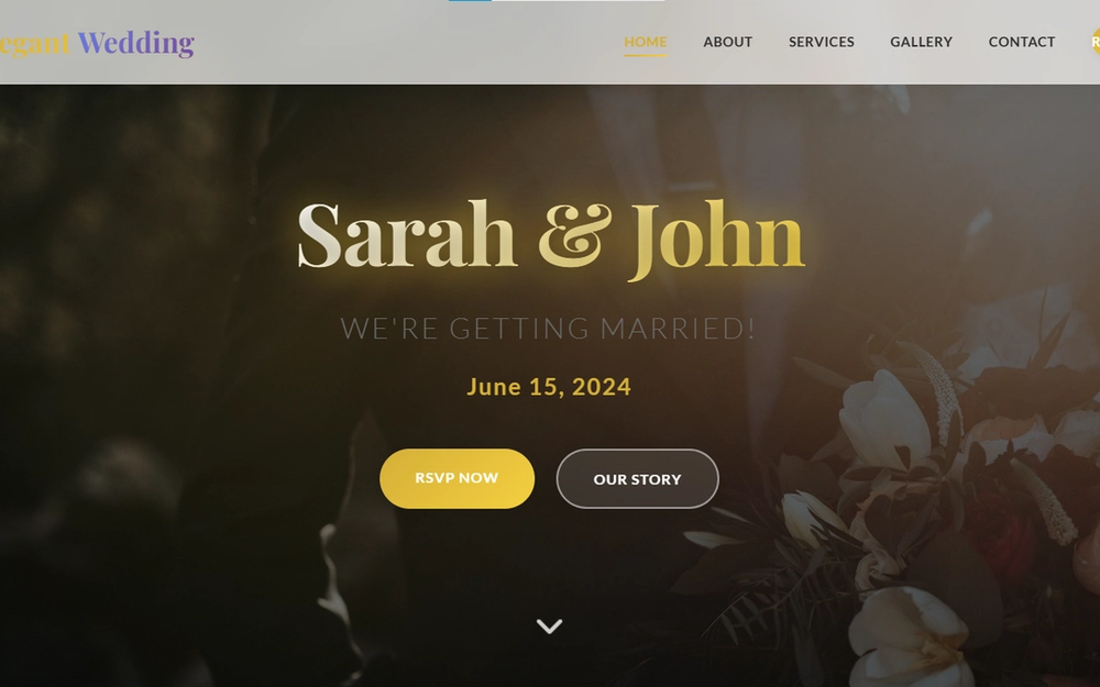 Elegant Wedding — Minimalist Multipage Celebration Template