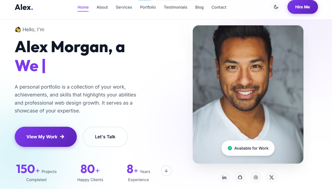 Reeni — Modern Personal Portfolio HTML Template