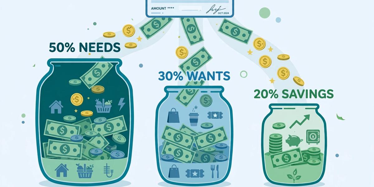 50/30/20 Budget Rule Explained: A Simple Way to Split Your Paycheck (2026)