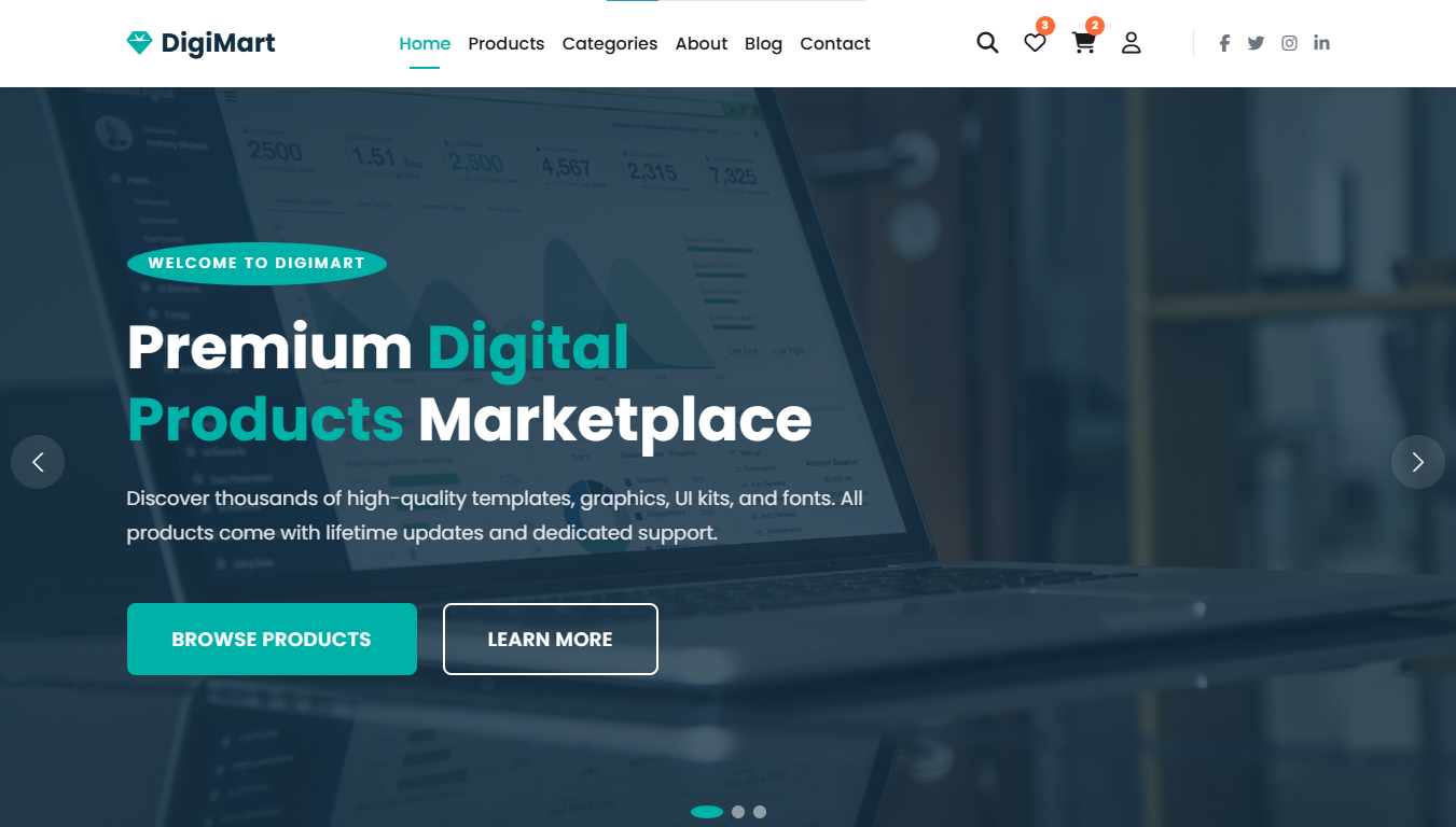 DigiStore — Premium Digital Products Marketplace Template