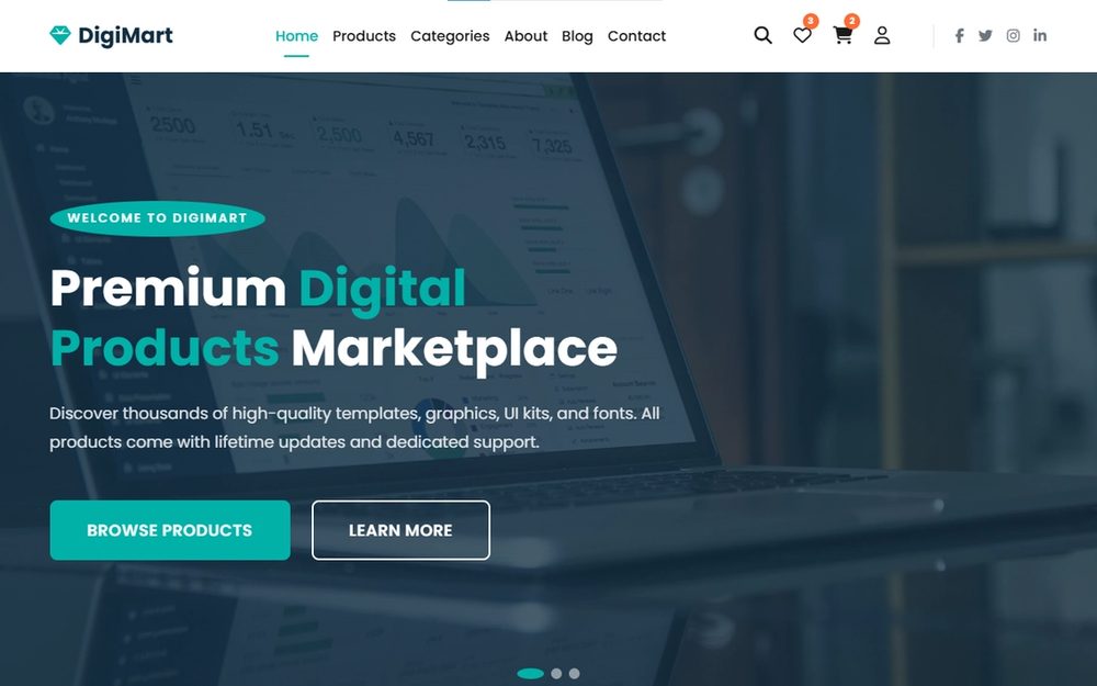 DigiStore — Premium Digital Products Marketplace Template