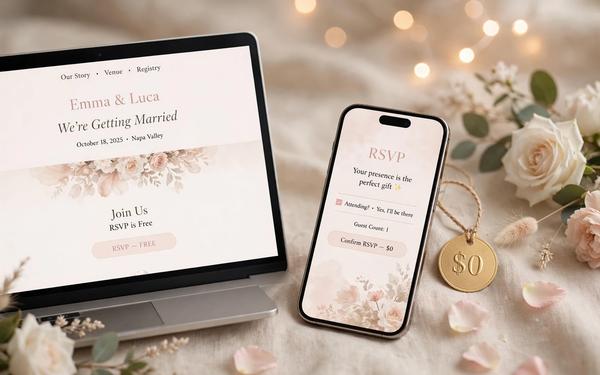 How Much Does a Wedding Website Cost? ($0 With a Free Template) (2026)