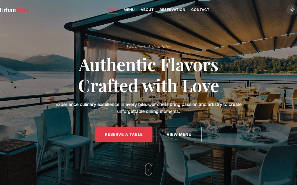 Urban Bites — Premium Restaurant & Dining Template