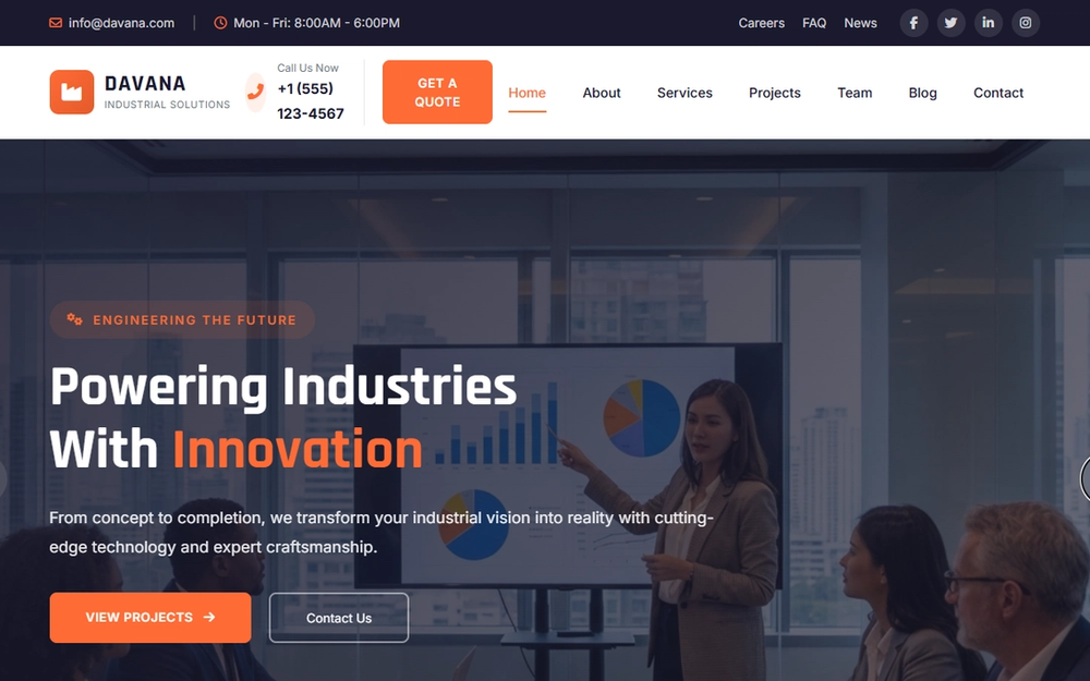 Anvena — Minimal SaaS Landing Page Template