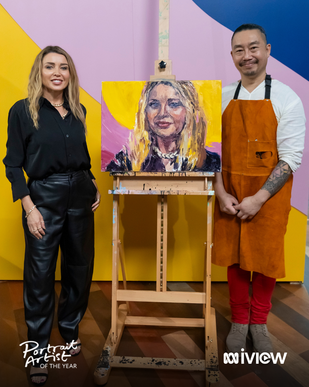PAOTY S2 E1 Dannii Minogue with Eric and the portrait