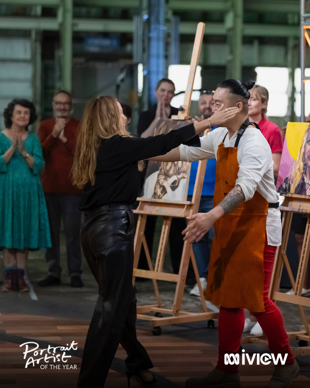 PAOTY S2 E1 Dannii Minogue selects Eric's painting to keep