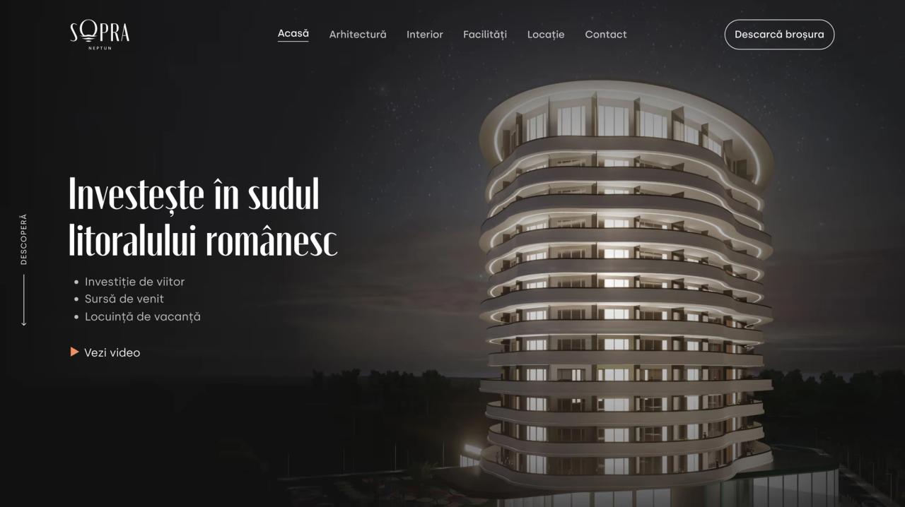 Sopra Residence website