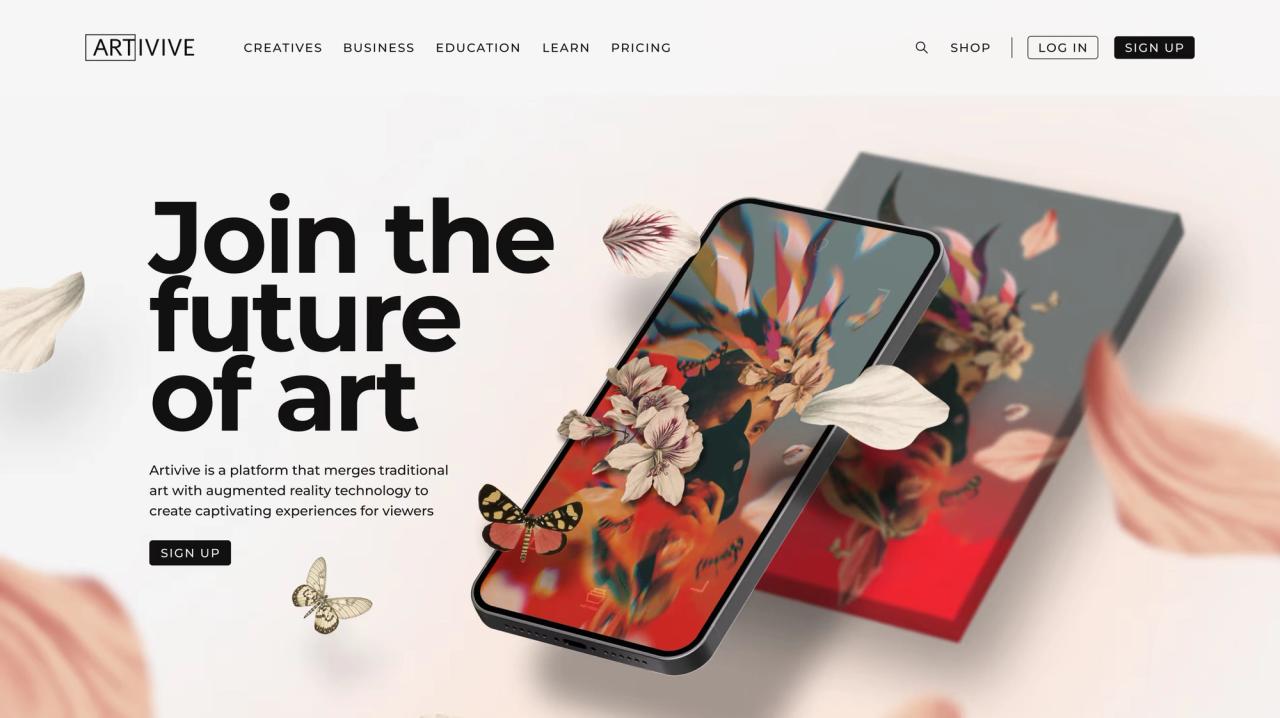 Artivive website
