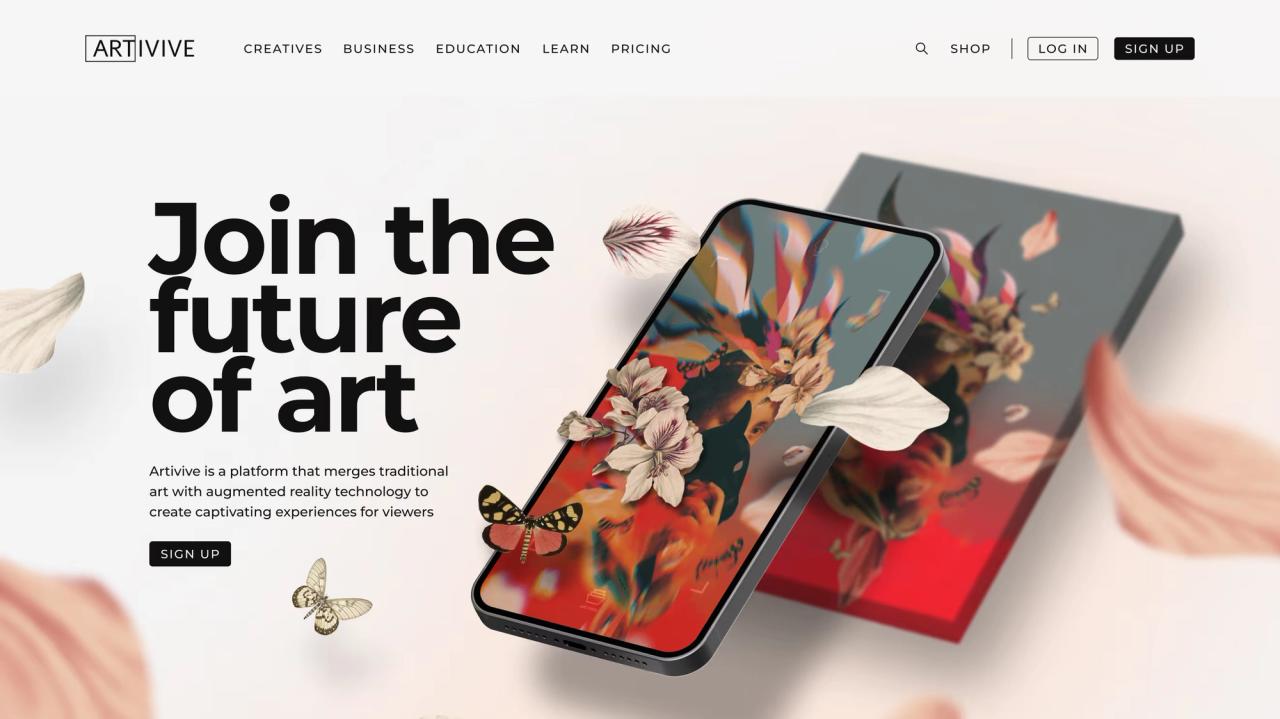 Artivive website