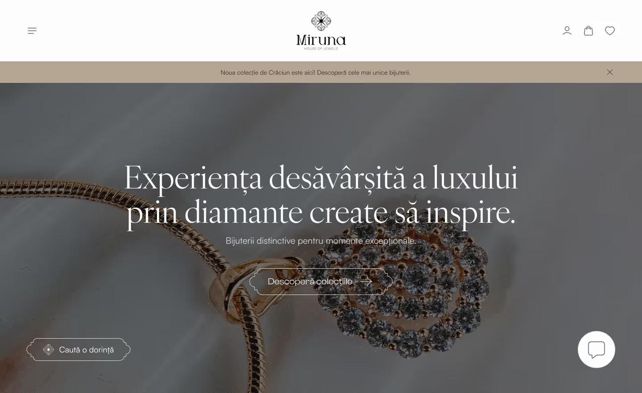 Miruna House of Jewels website