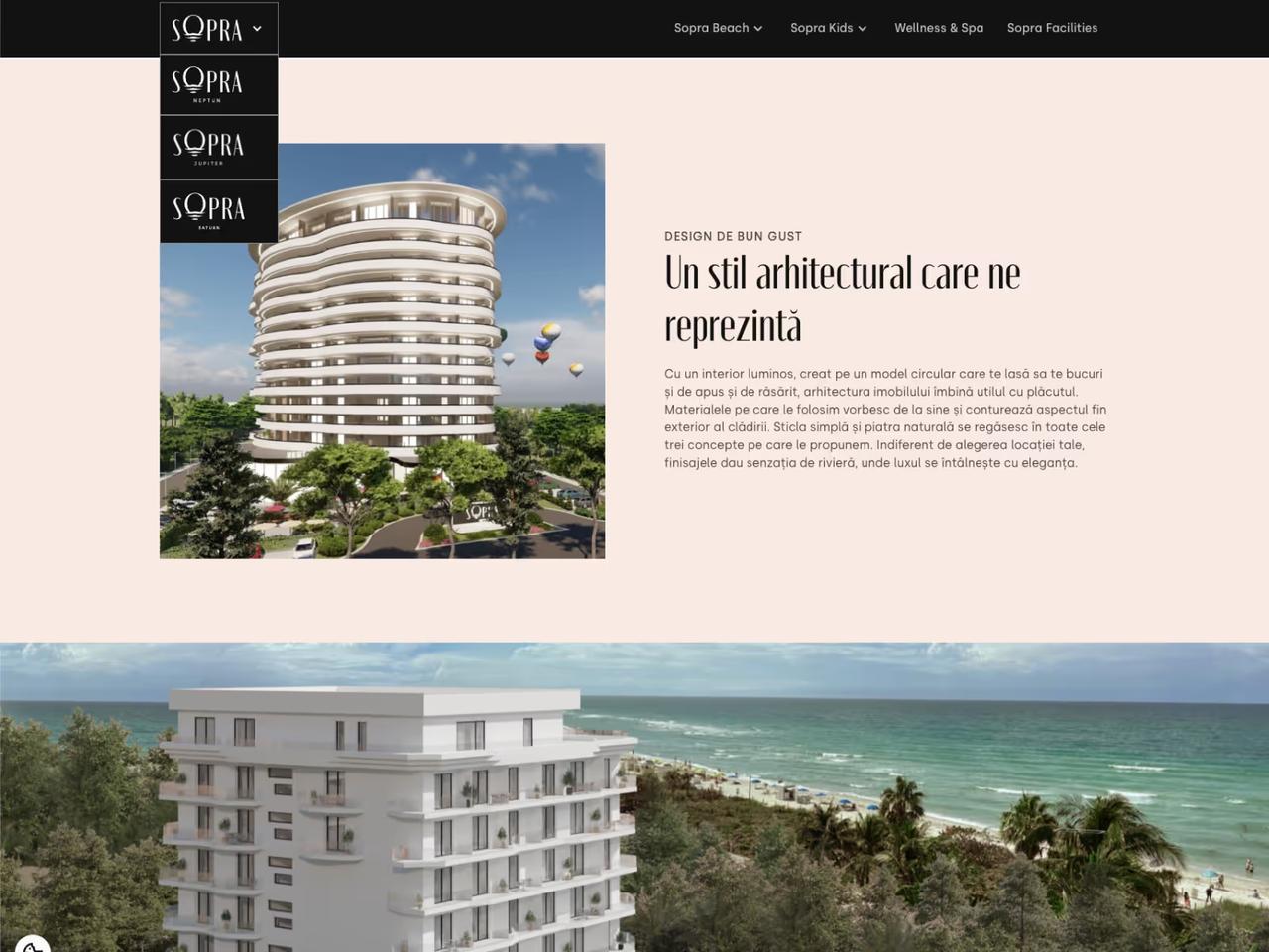 Sopra Residence: Webflow development