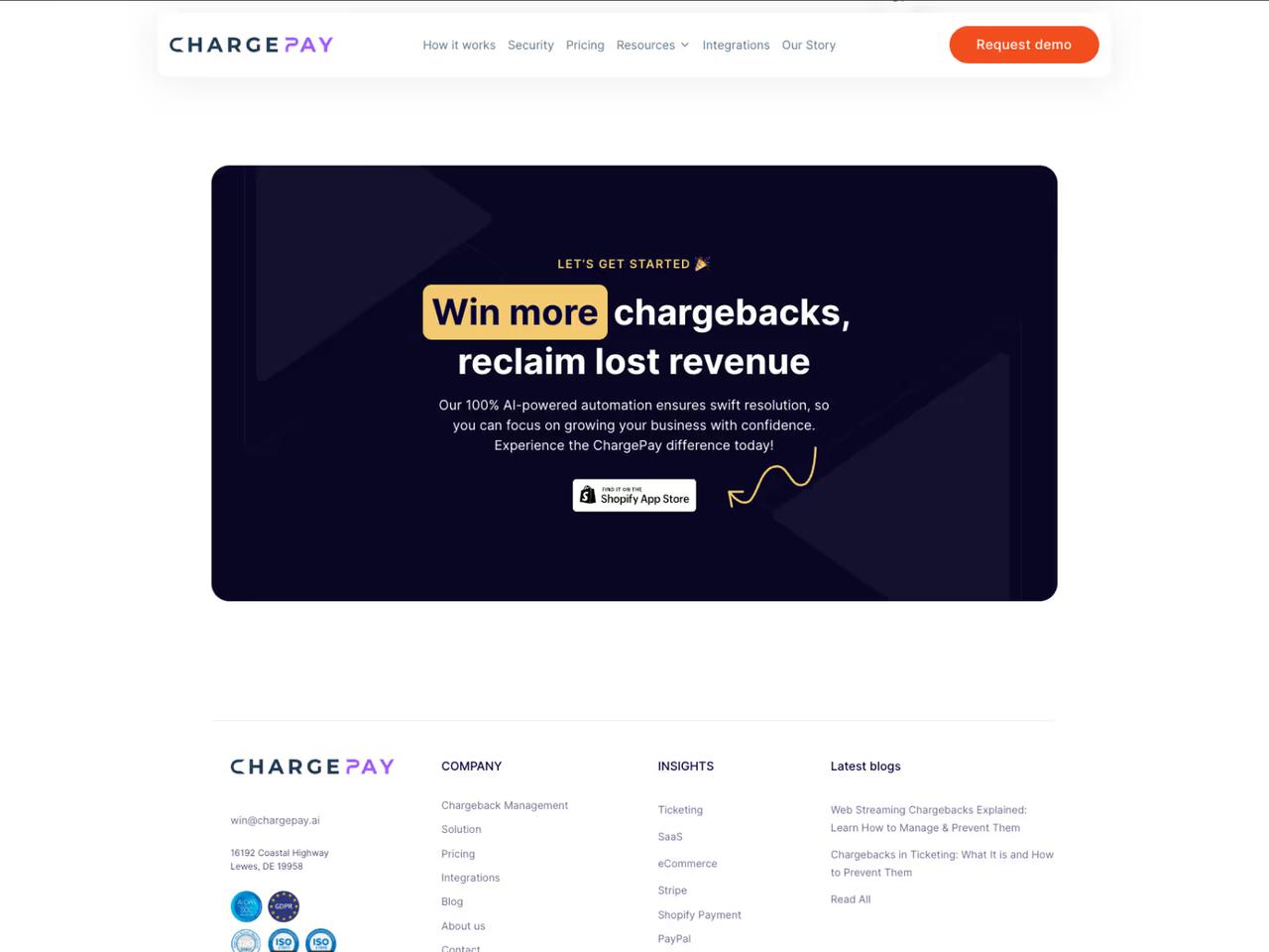 Chargepay: Webflow cleanup