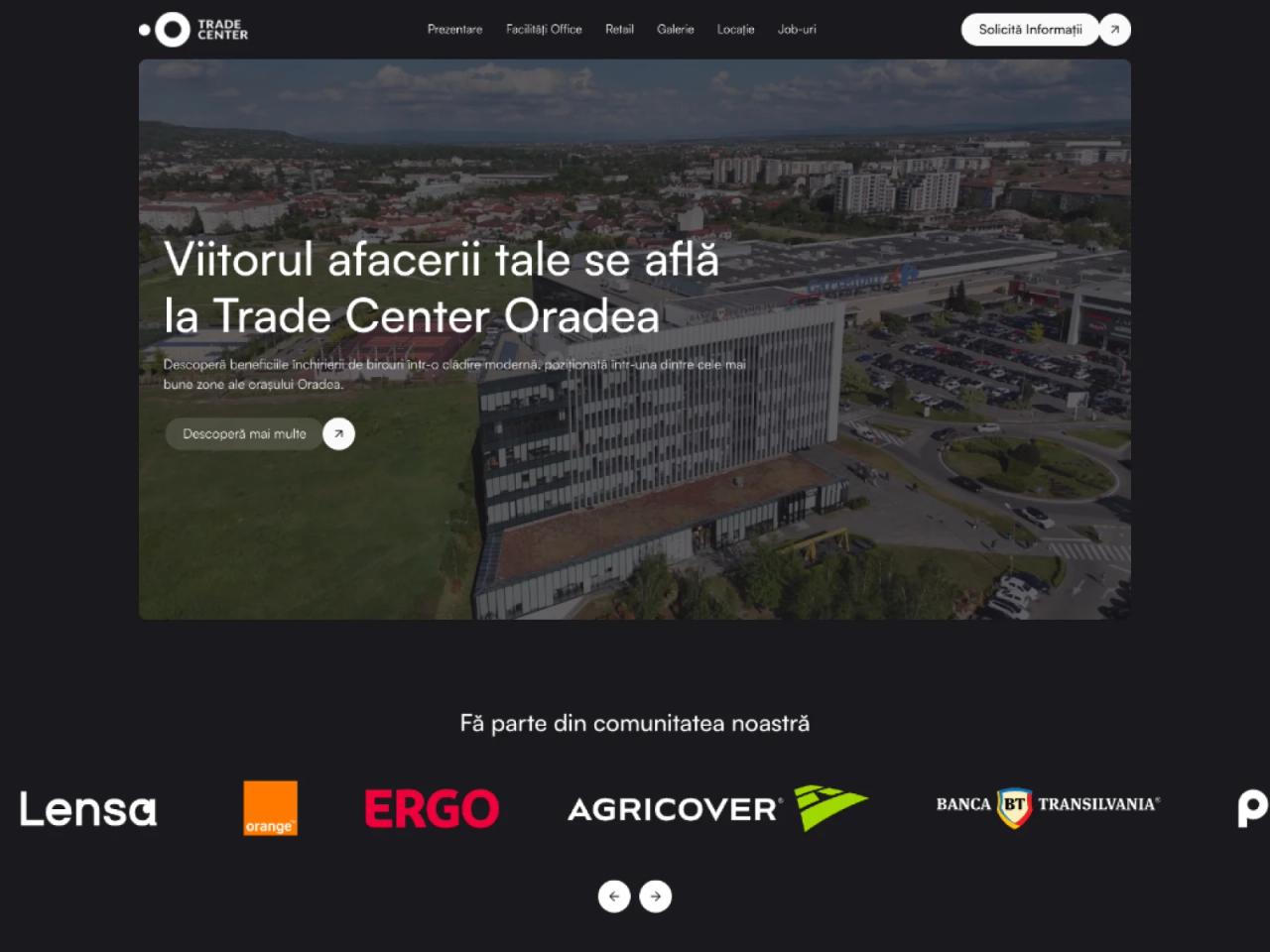 Trade Center Oradea: strategy and design