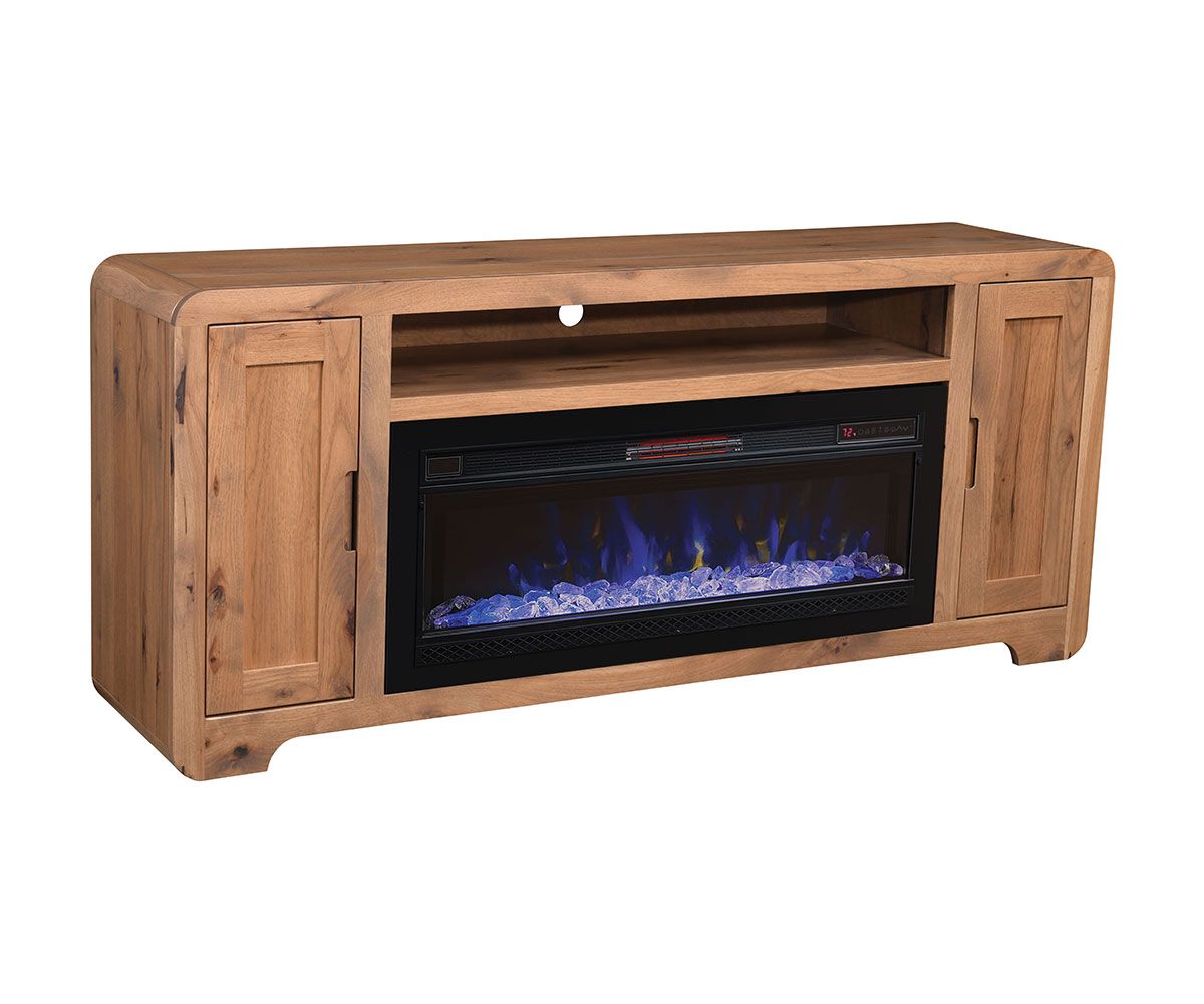 Europa TV Stand With Fireplace – 70"W