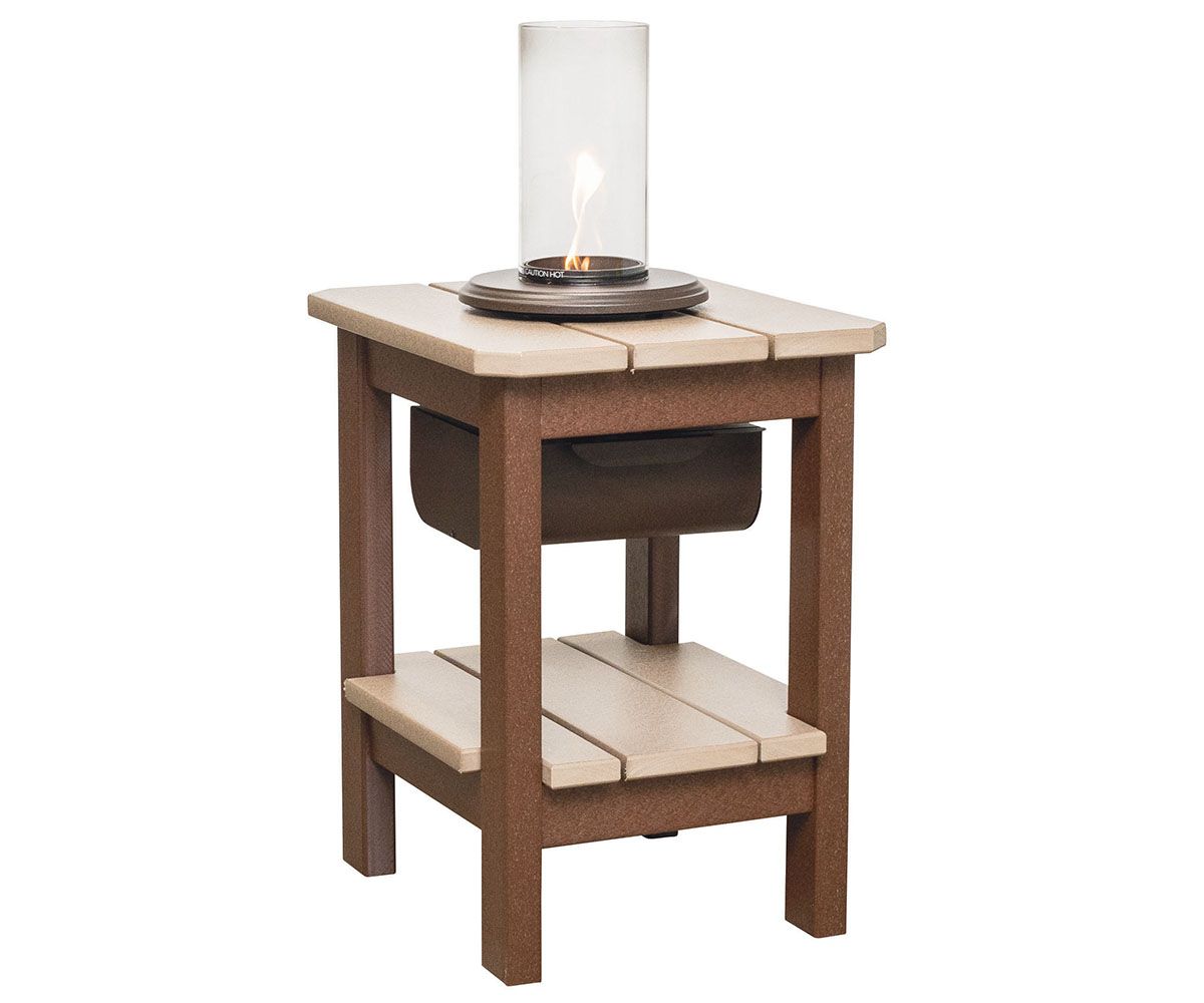 End Table with Double Shelf