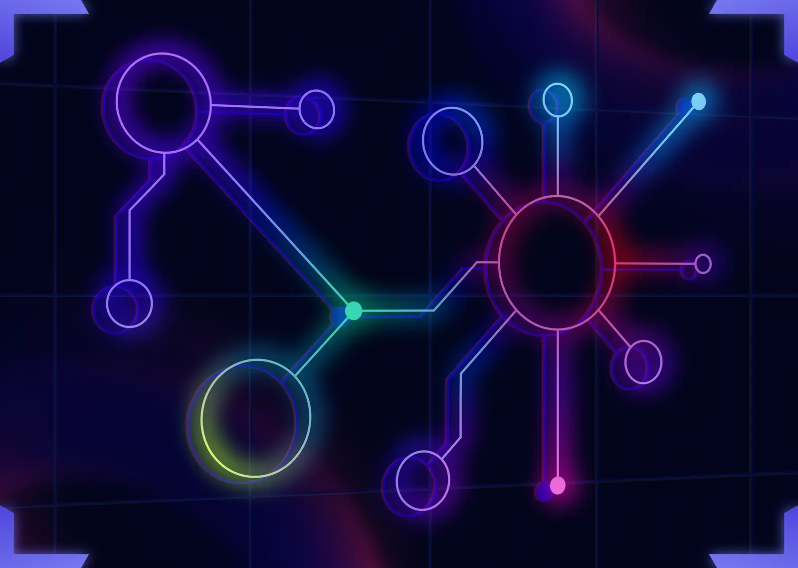 Illustration of a colorful system