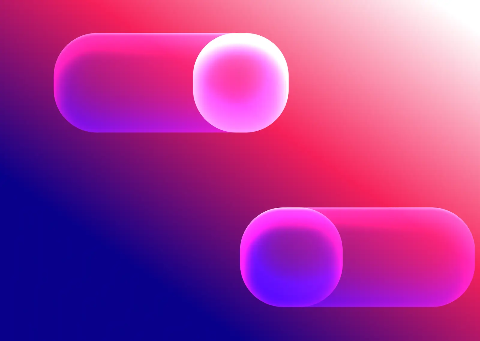 Illustration of two toggle switches