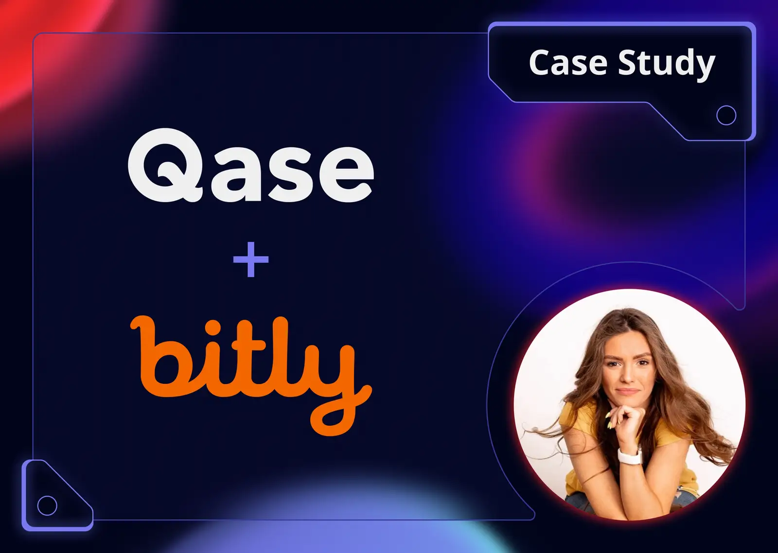 "Qase + Bitly Case Study" with photo of Alisa, Director of Quality Assurance at Bitly.
