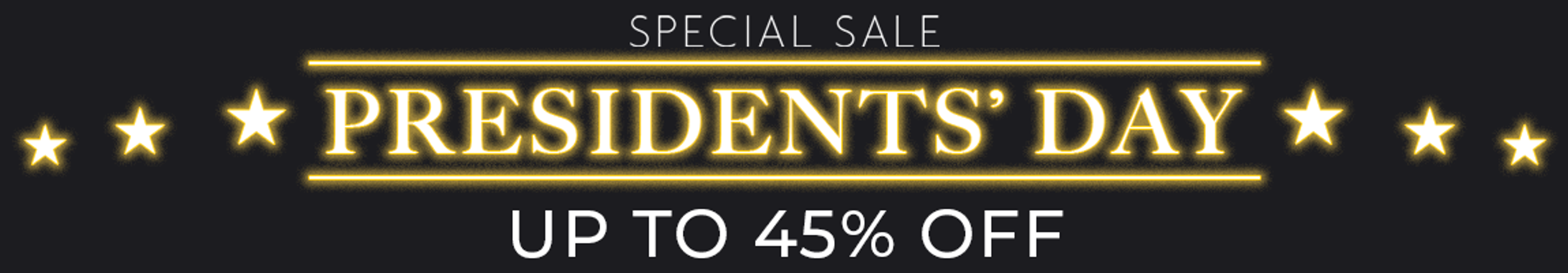 Presidents Sale Banner