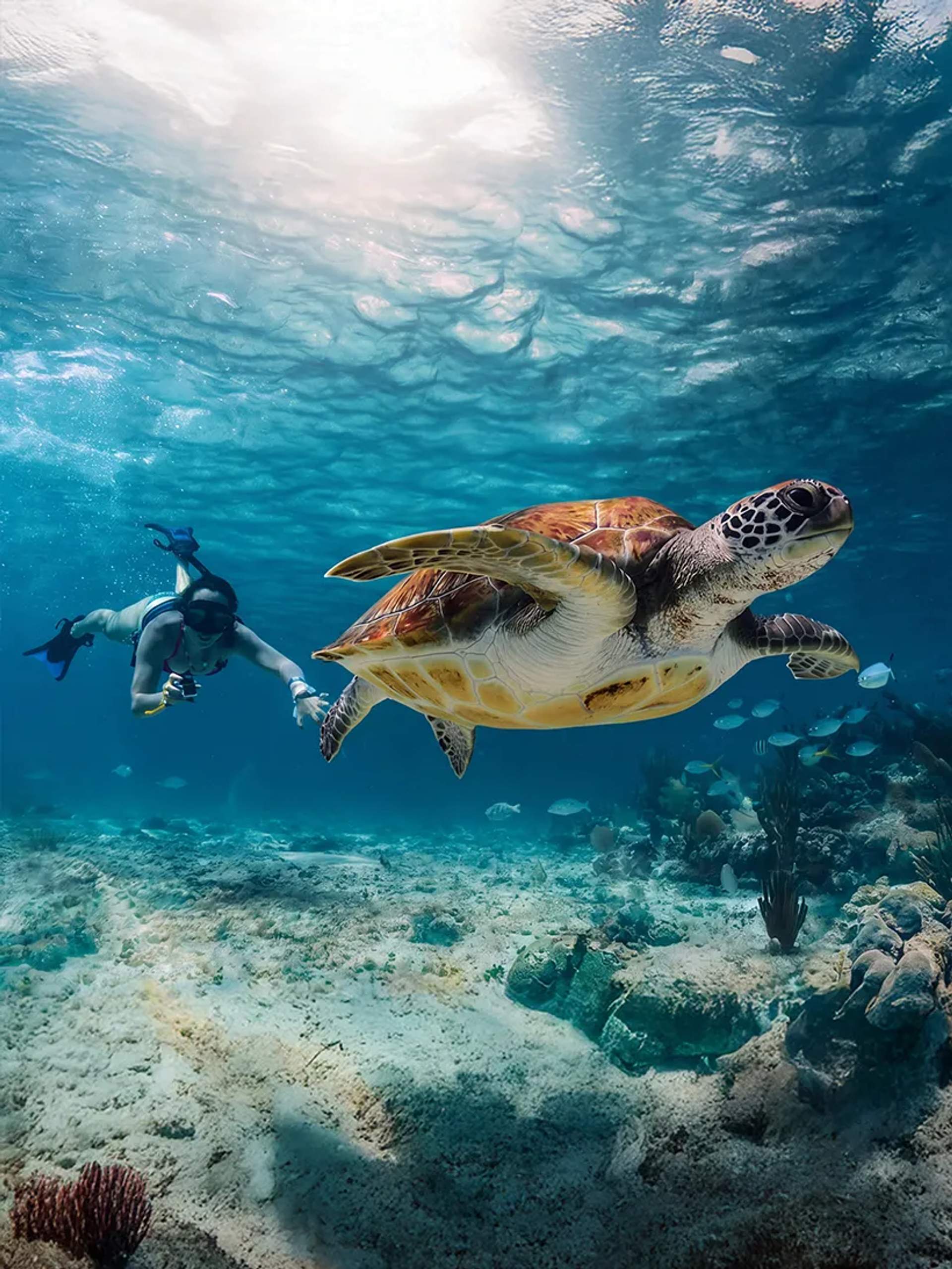 Viajero disfrutando tours en Cancún en descuento.