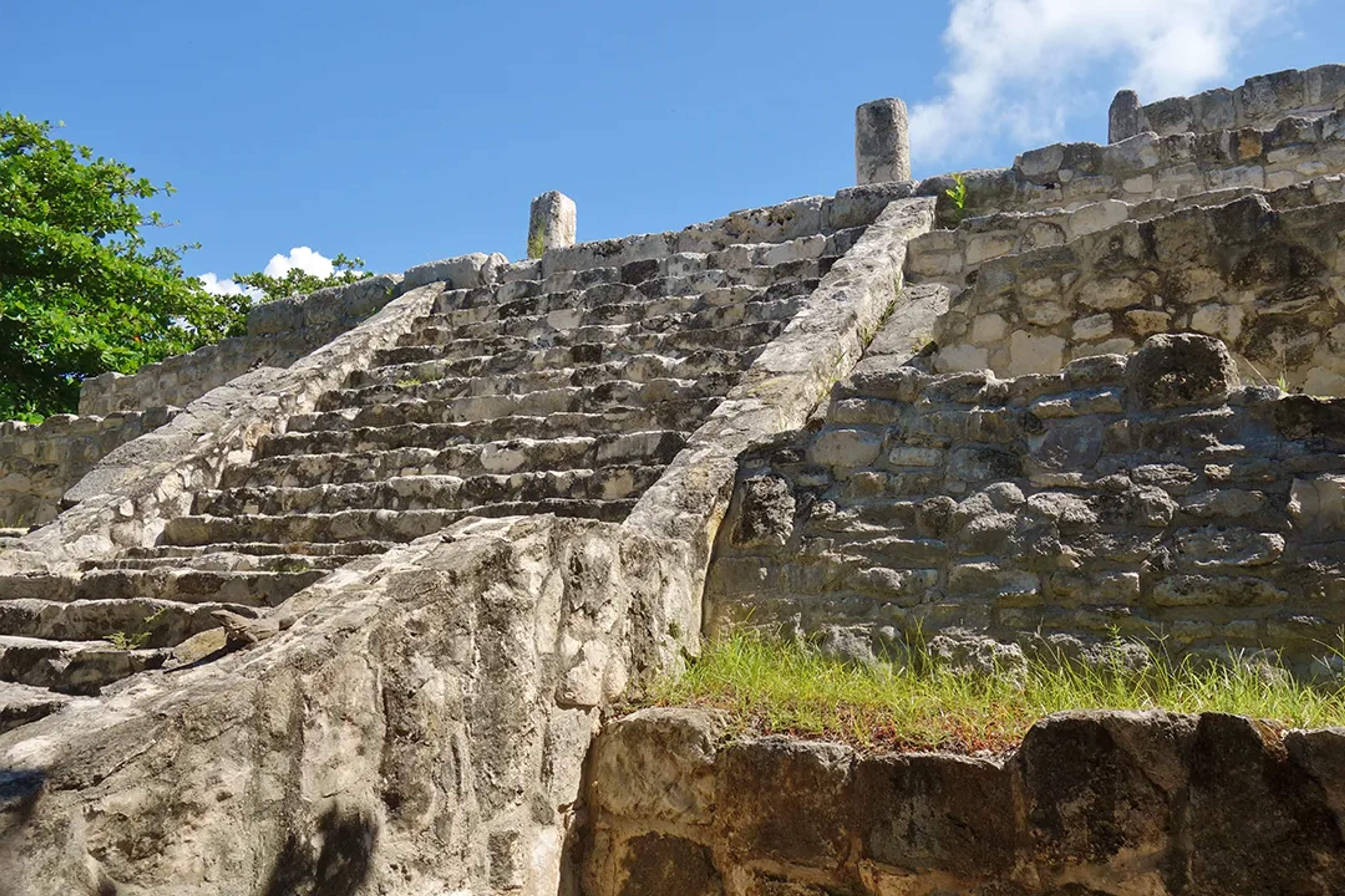 Explore the San Miguelito Maya ruins in Cancun and uncover ancient history beside the Caribbean coast