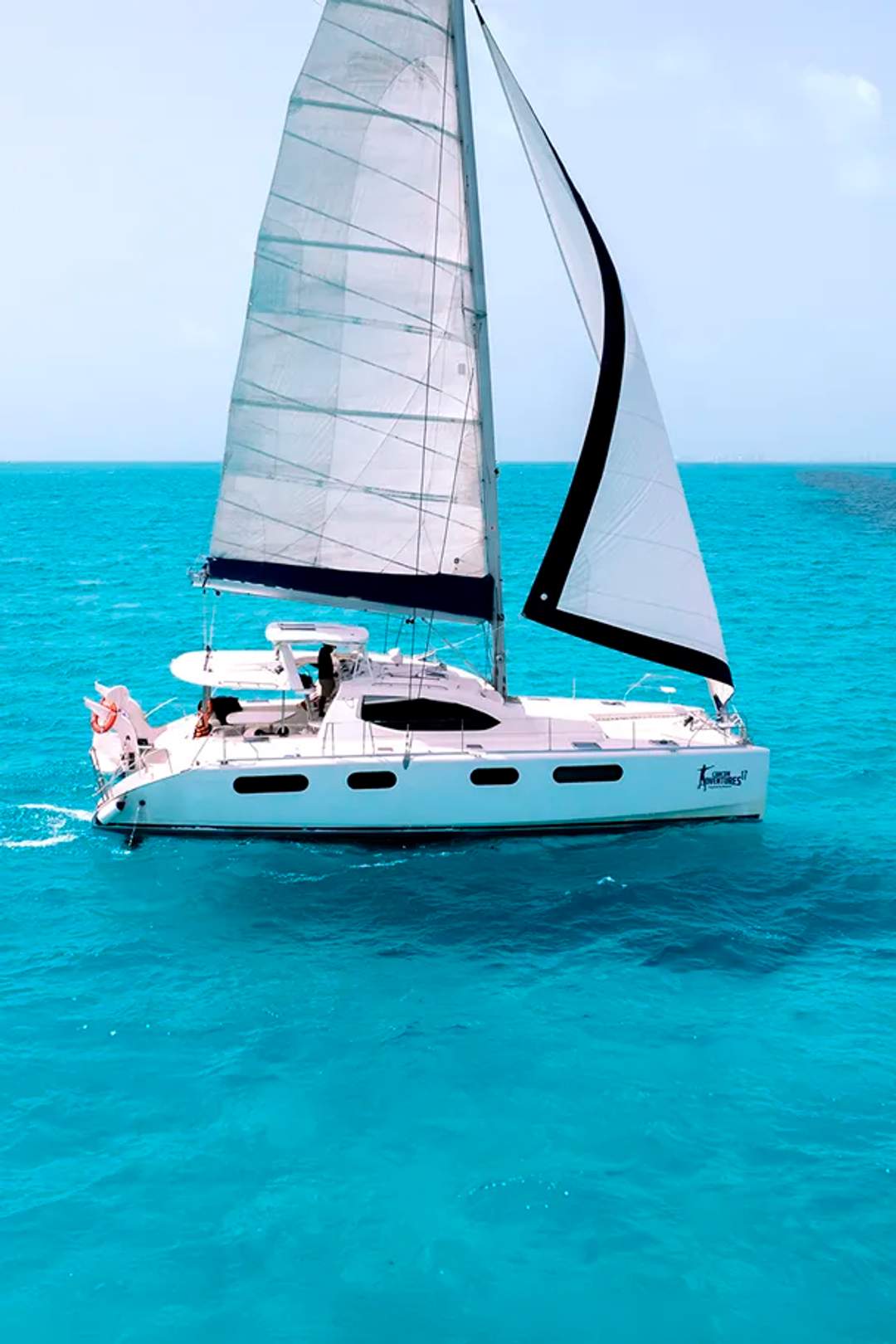 Spectacular view of an Isla Mujeres Catamaran.