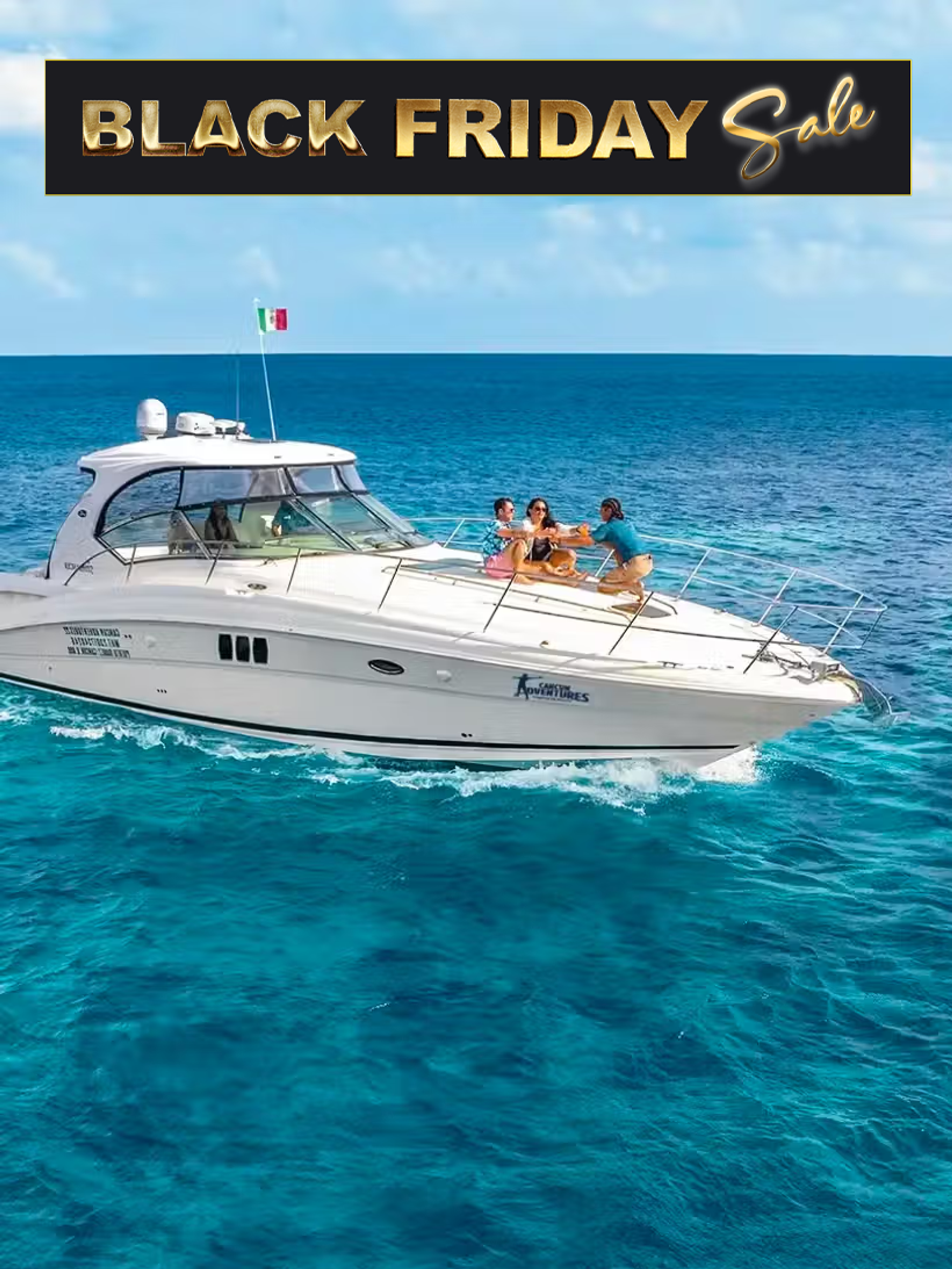 Traveler enjoying Cancun discount tours.