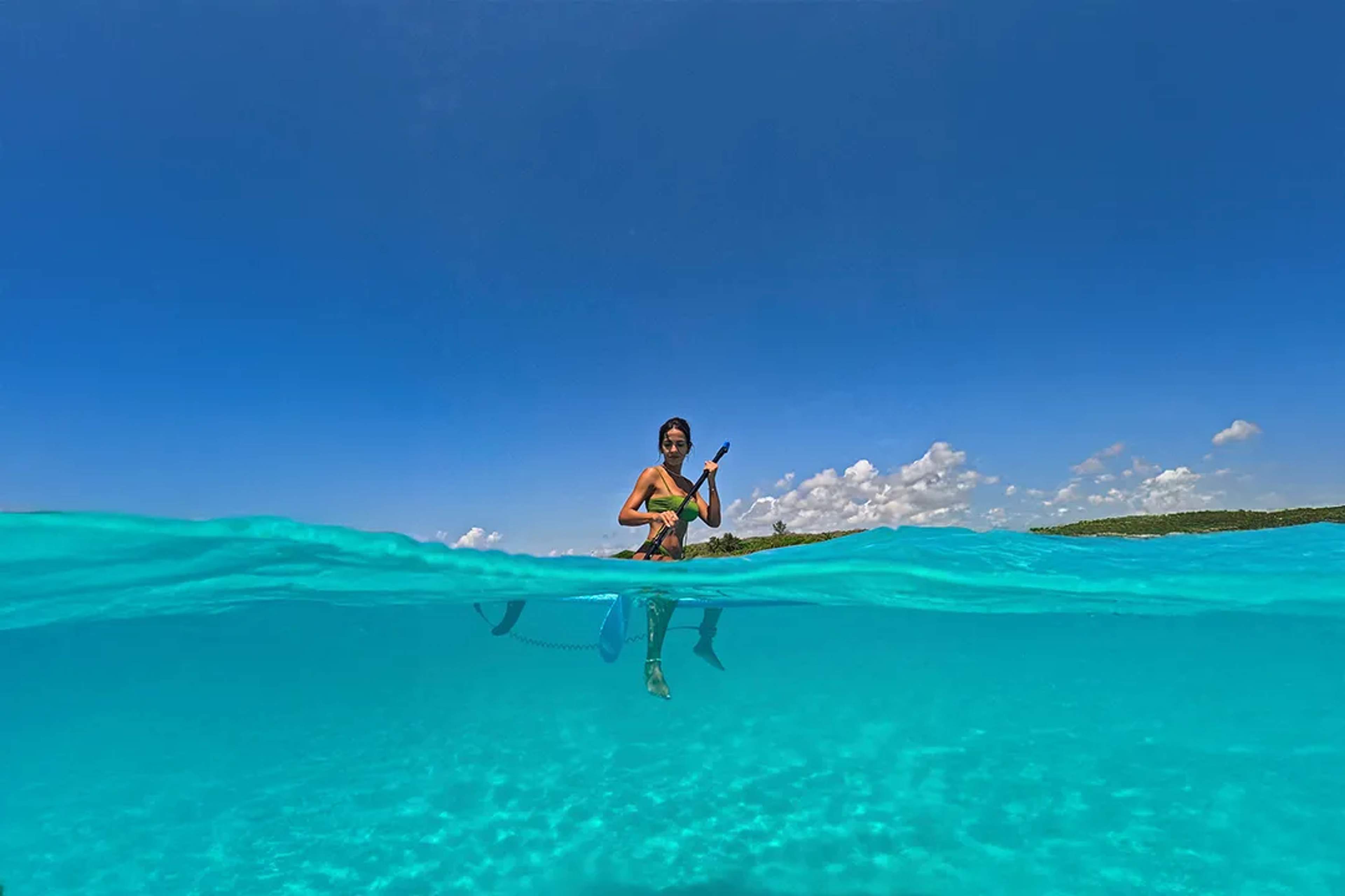 Cancun weather in July, paddleling in Cancun with Cancun Adventures