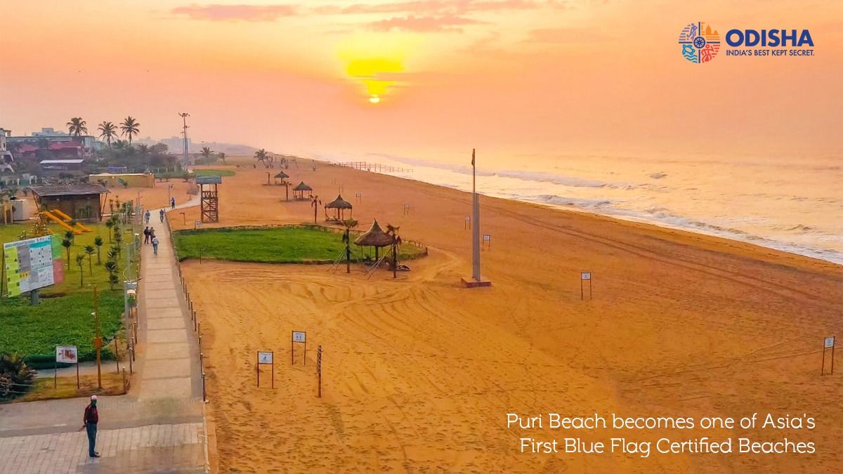 Puri Beach - the first blue flag certified beach