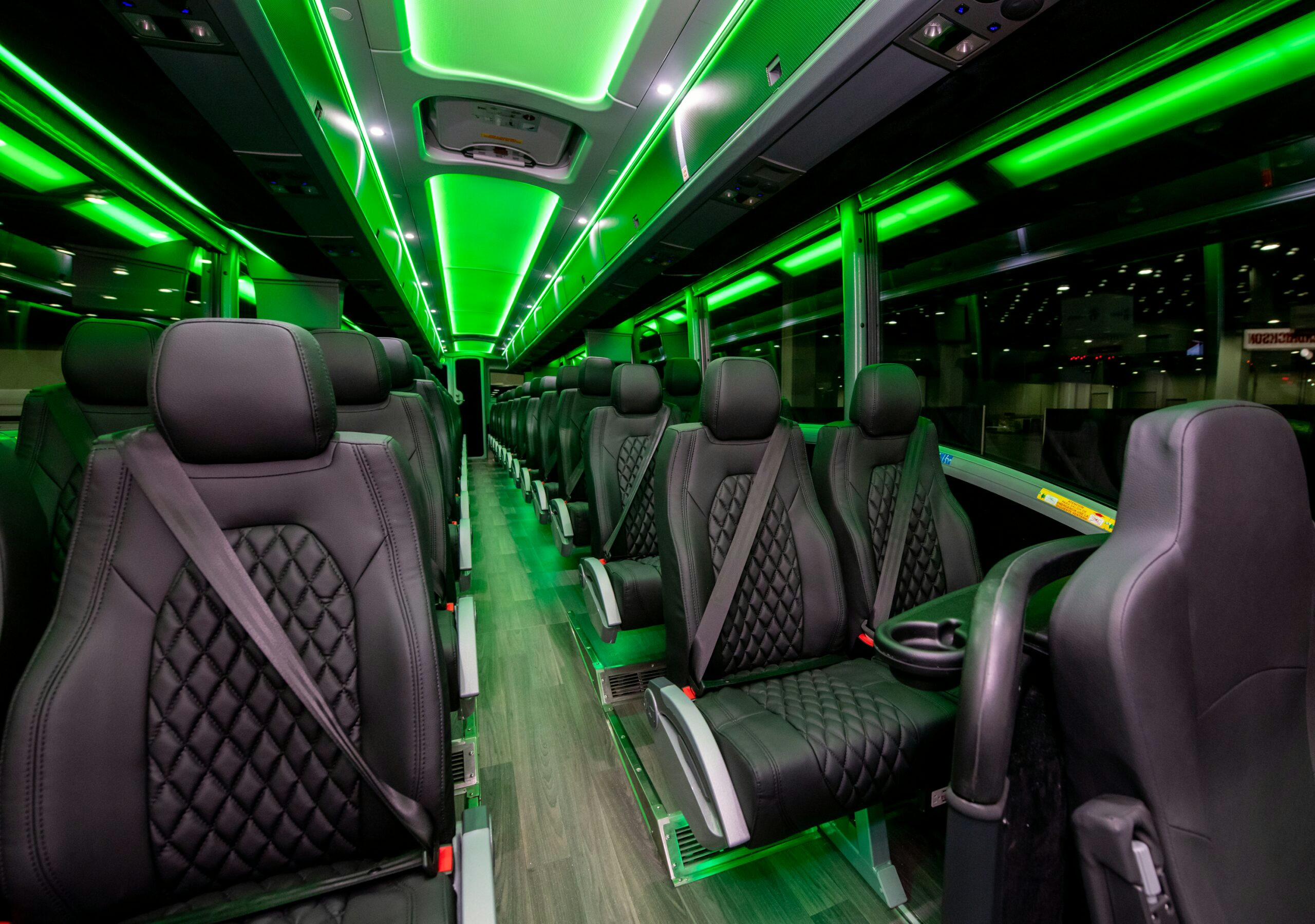 Interior of an executive coach