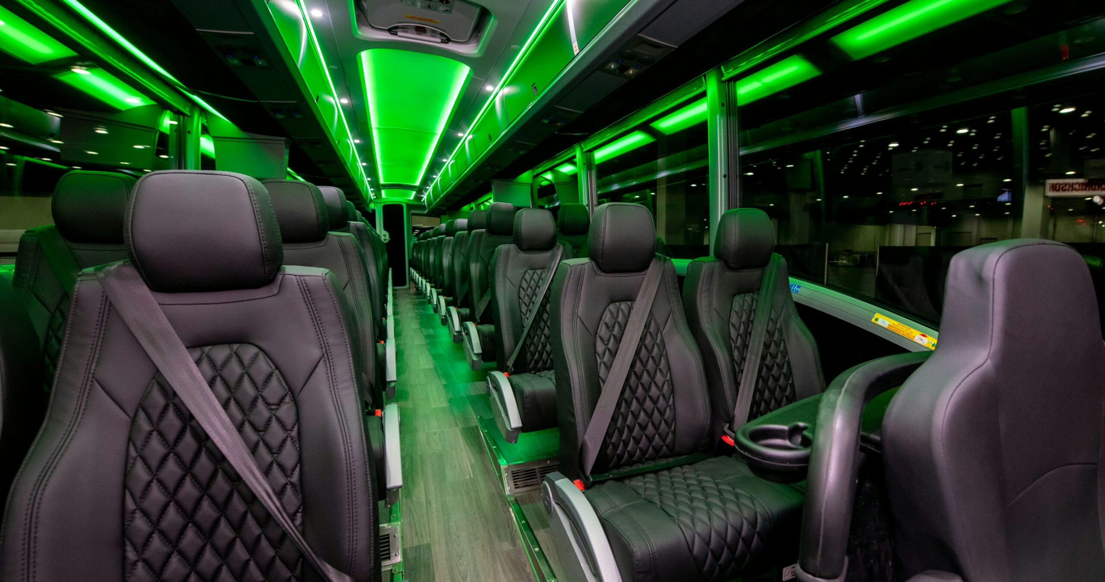 Interior of an executive coach