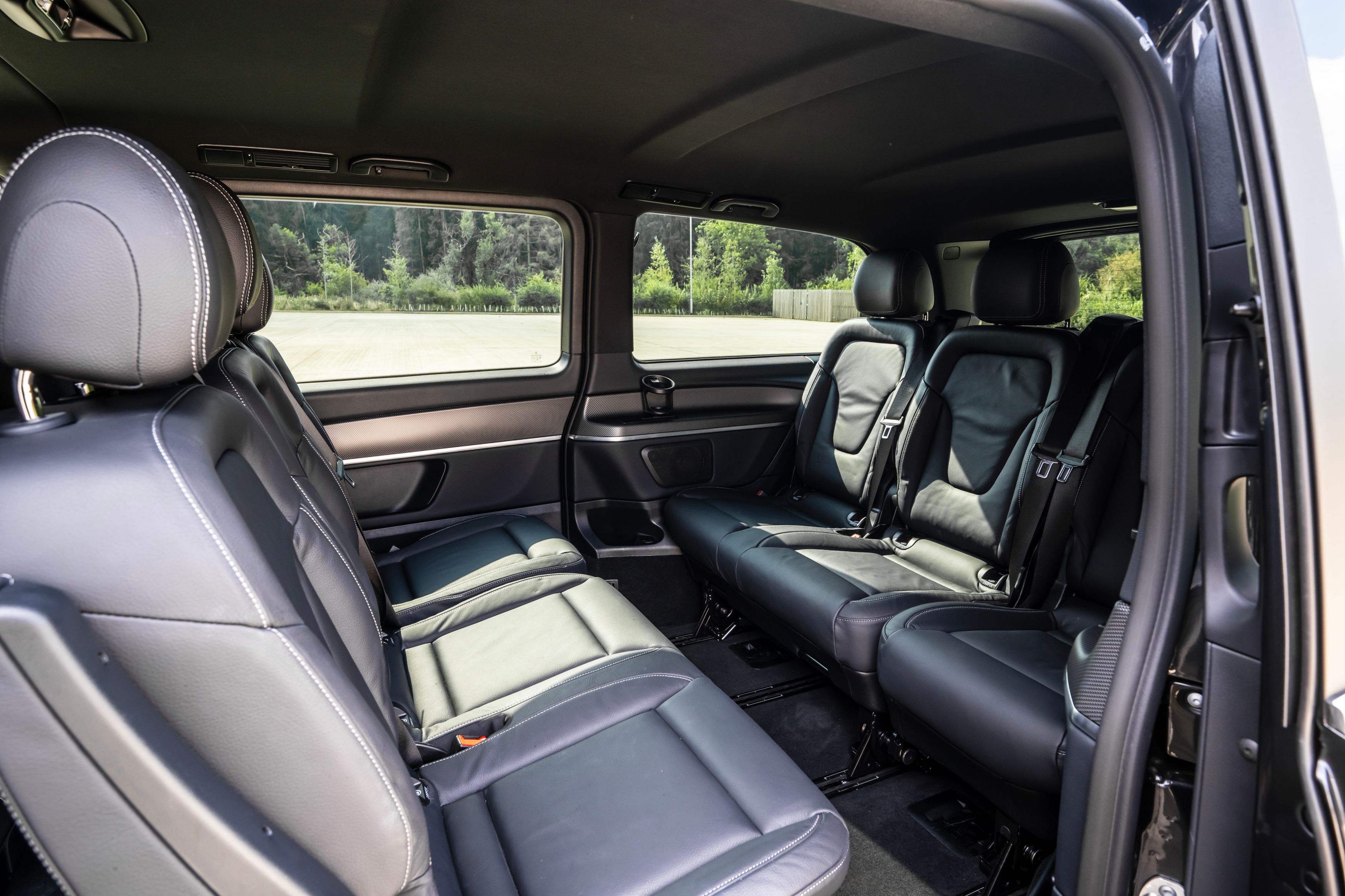 Interior of a Mercedes V-Class