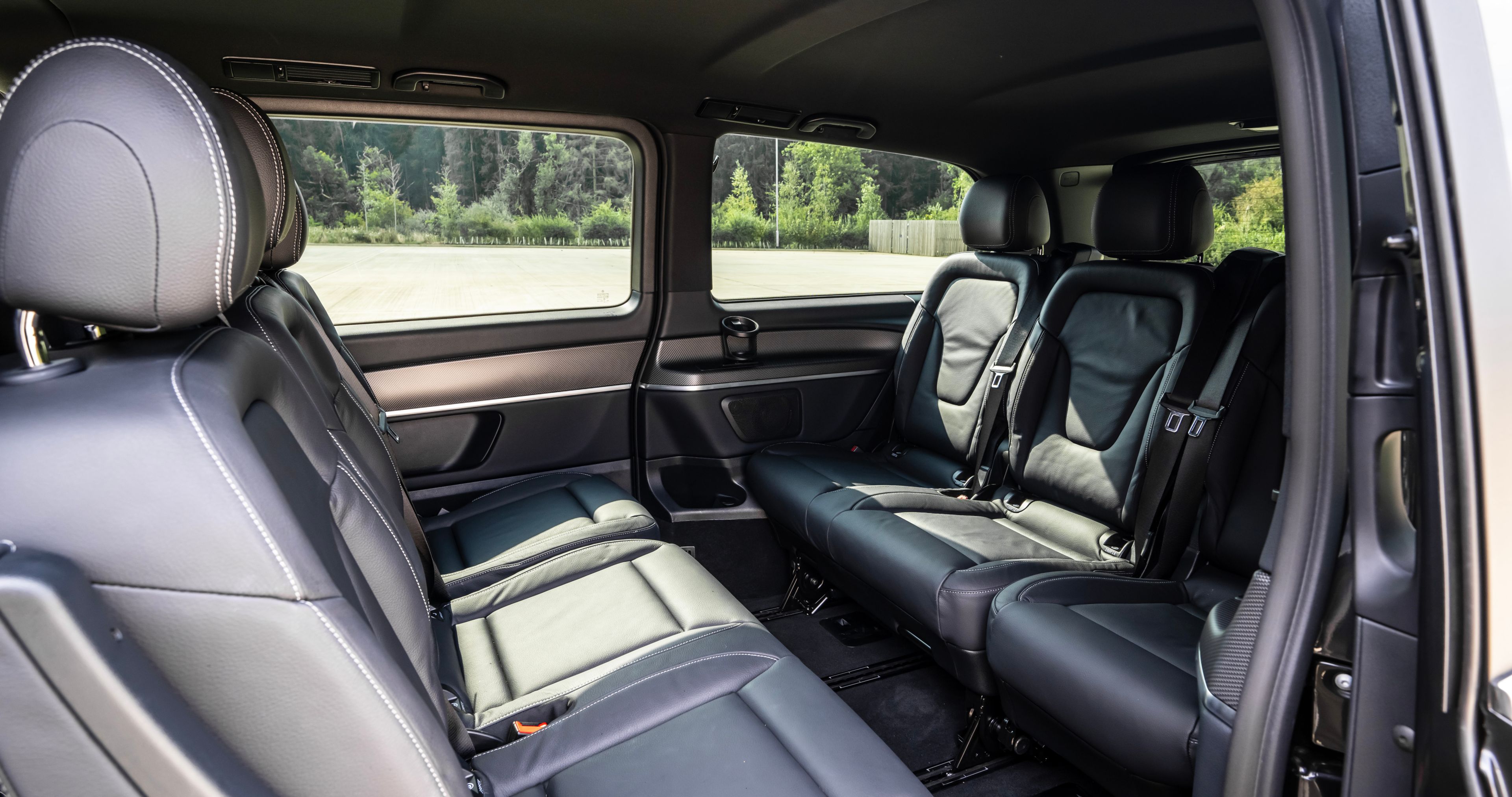 Interior of a Mercedes V-Class