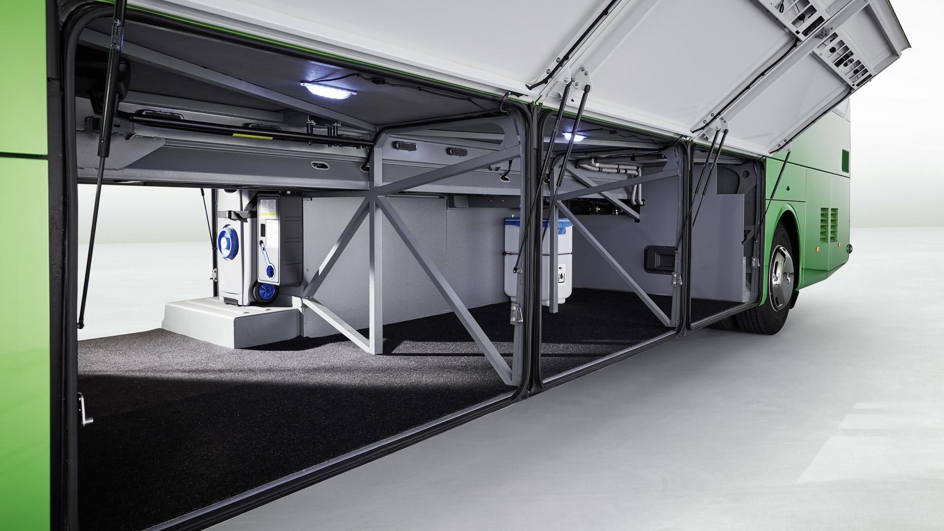 Storage of a coach