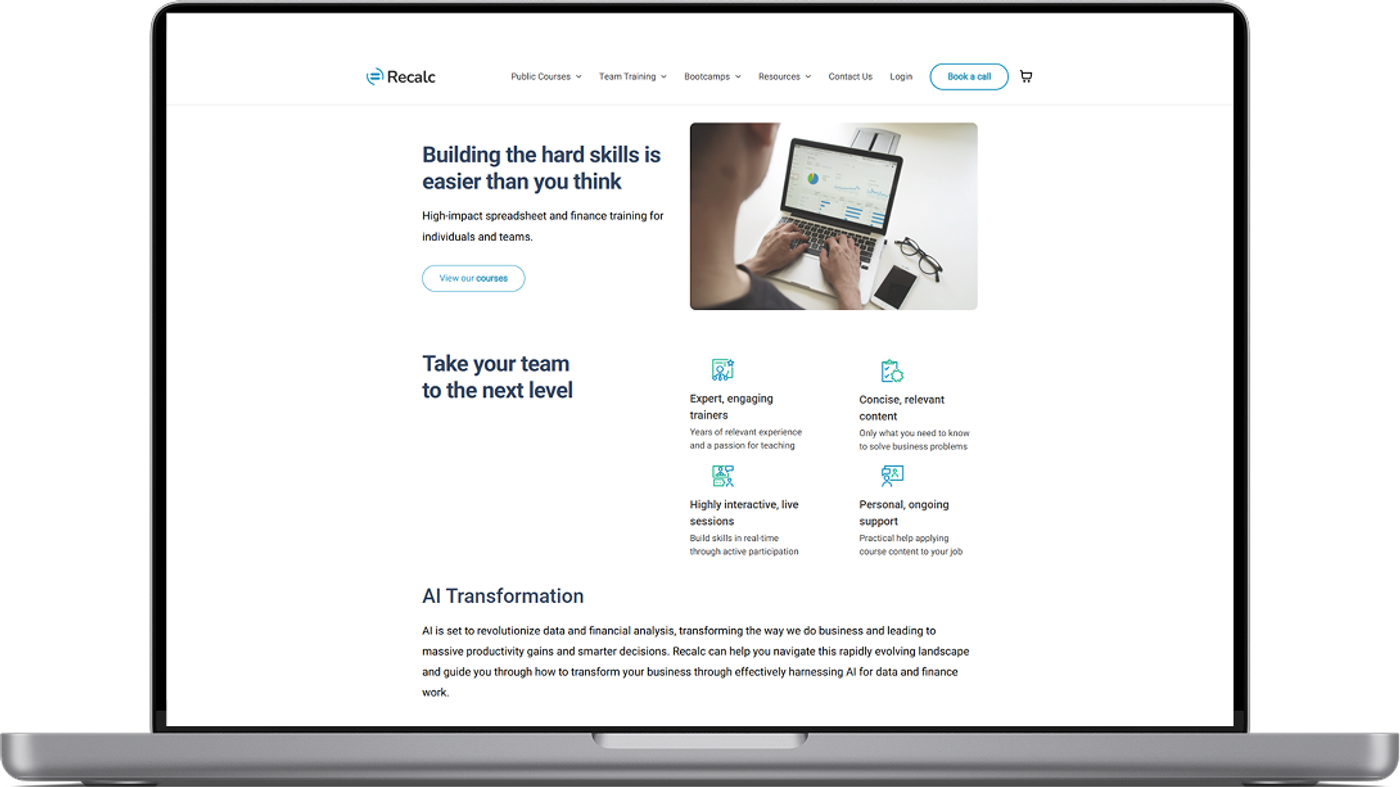 Automating Learning Operations for Recalc Academy