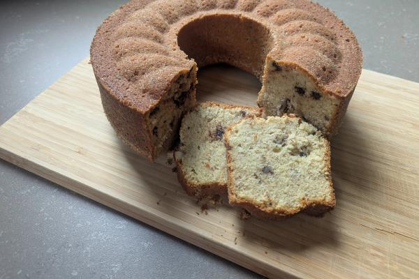 Card background for Bananenkuchen