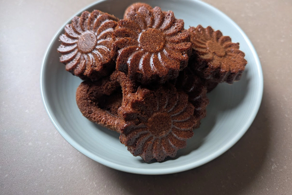 Card background for Schokoladenkuchen mit Tonkabohne