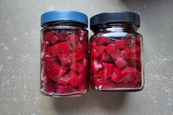 Card background for eingemachte rote Beete